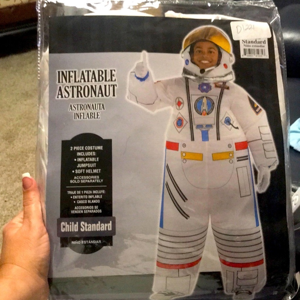 Inflatable Astronaut Costume Nasa Standard sz - Picture 2 of 4